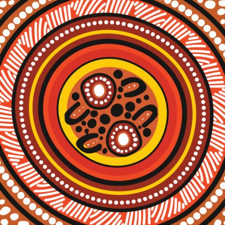 Vector illustration inspired by traditional Aboriginal techniques.