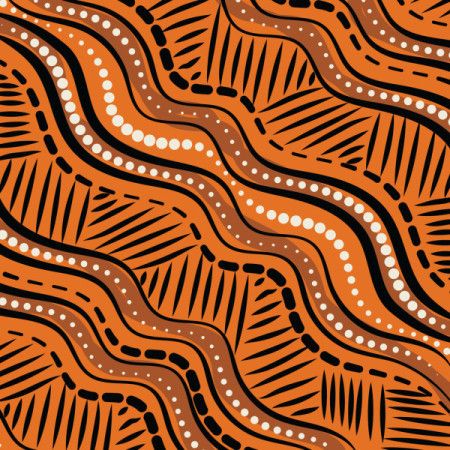 Aboriginal style pattern design for fabric print