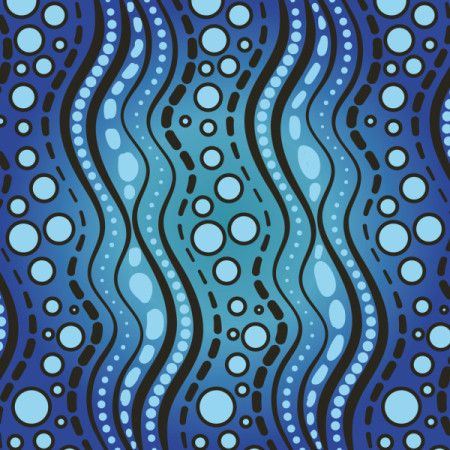 Digital vector aboriginal art dot pattern design background