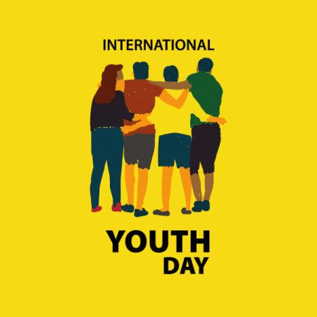 Design Illustration for International Youth Day Banner