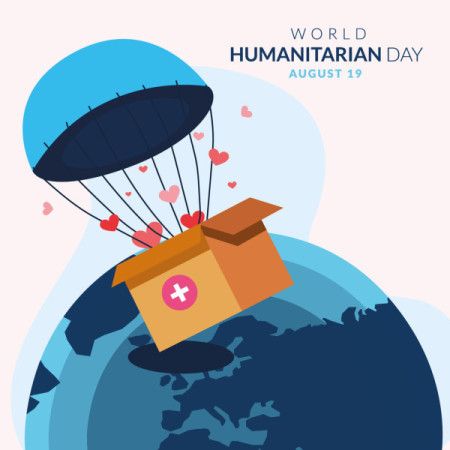 World Humanitarian Day Design Concept Illustration