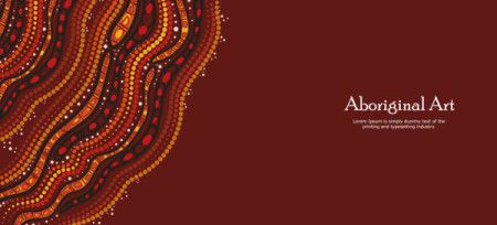 A banner showcasing the elegance of traditional Aboriginal dot patterns.