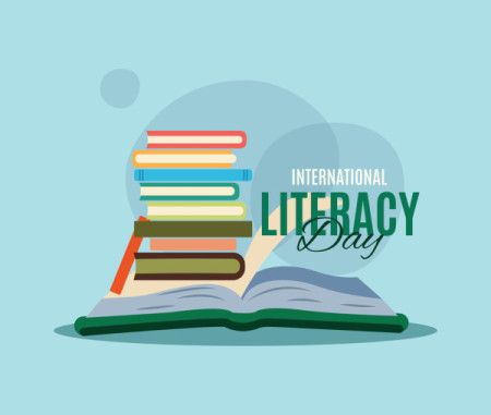 International Literacy Day Conceptual Illustration