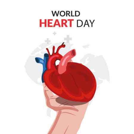 World Heart Day's banner adorned with an illustration