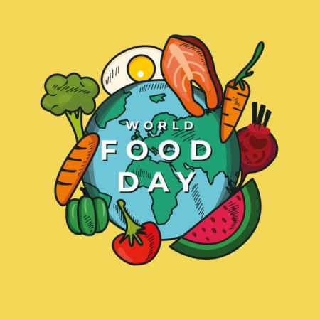 A conceptual artwork themed around World Food Day.