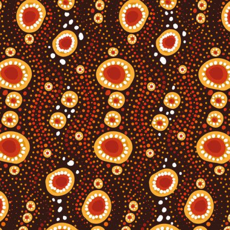 A vector design featuring the beauty of Aboriginal dot patterns