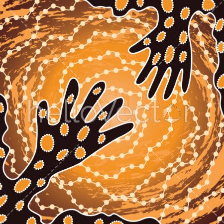 Aboriginal art vector painting