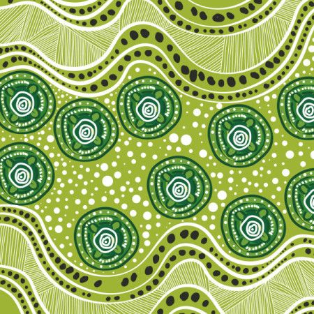 A digital illustration reflecting the charm of Aboriginal dot art traditions