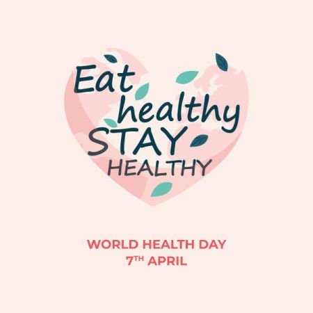 Eat Healthy Stay Healthy Quote Background