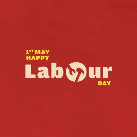 1st of May Labour Day Vector Background