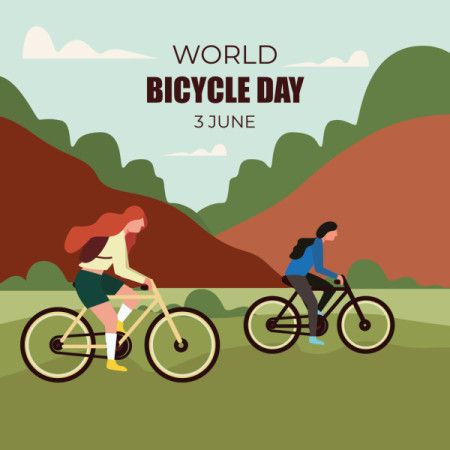 Bicycle Day Vector Design for Global Celebration