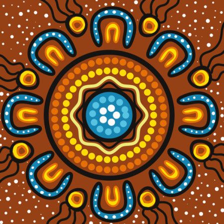A digital expression shaped by the age-old techniques of Aboriginal dot painting.