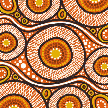 A digital artwork inspired by the dot painting traditions of Indigenous Australians