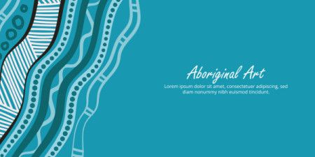 Aboriginal pattern design poster ready for personalized messages