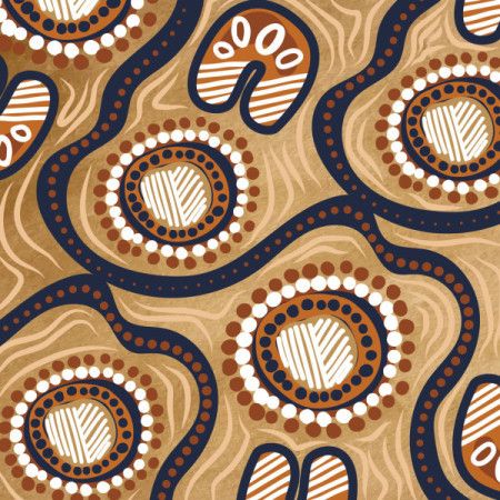 Sacred Pathways and Gathering Circles - Aboriginal Vector Artwork