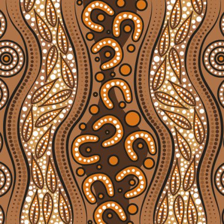 Journey Through the Land Concept Aboriginal Art Illustration