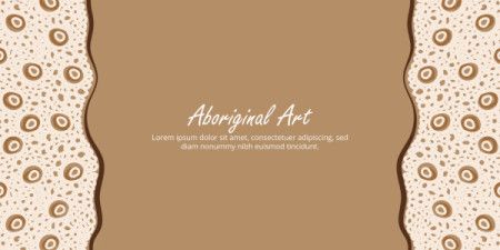 Message-friendly poster adorned with Aboriginal artwork