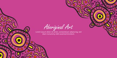 Editable Aboriginal art print perfect for personalized messages