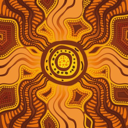 A vector artwork featuring radiance of the sun