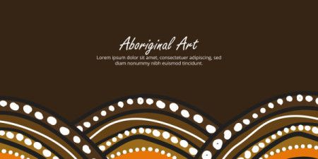 Stylish Aboriginal pattern artwork with editable text option