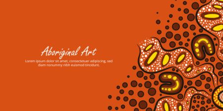 Aboriginal-style wall art featuring custom text capability