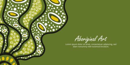 Cultural art print in Aboriginal style with customizable wording