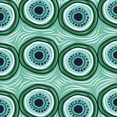 Soothing Aboriginal-Inspired Circular Pattern