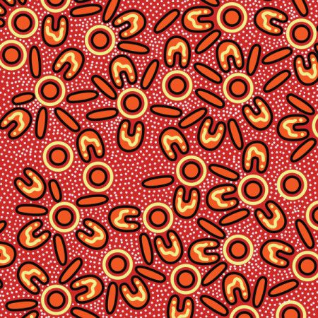 Traditional Aboriginal Symbolic Art Pattern