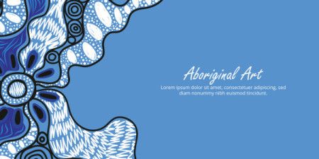 Customizable decorative print inspired by Aboriginal art traditions