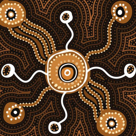 Pathways of Connection Aboriginal Artwork Illustration