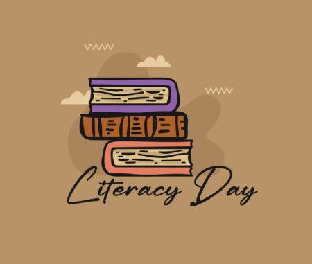 Illustrated Design for International Literacy Awareness