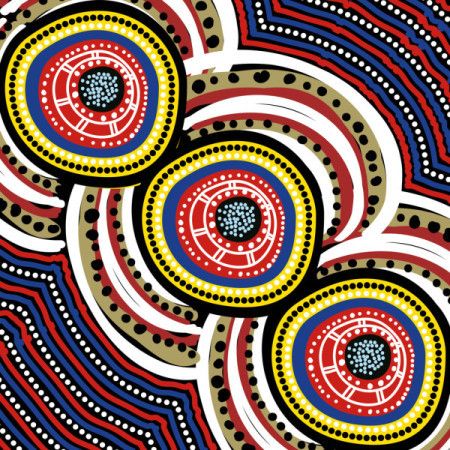 Vibrant Aboriginal-Inspired Artwork