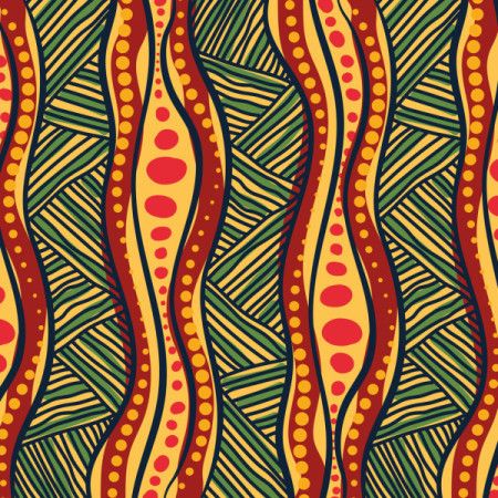 Wavy lines Aboriginal Tribal Pattern Background