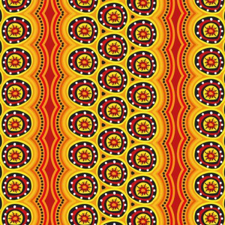 Vibrant Tribal Pattern Background