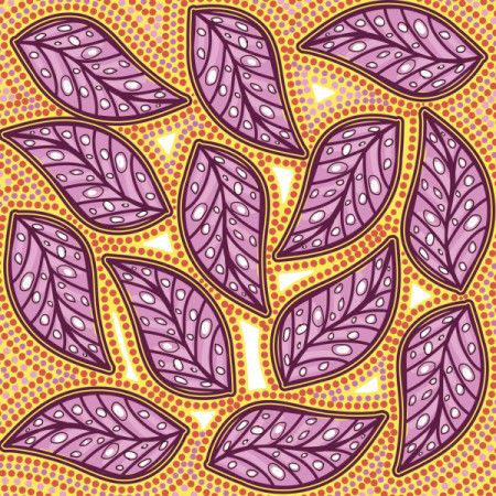 Aboriginal-Inspired Leaf Motif