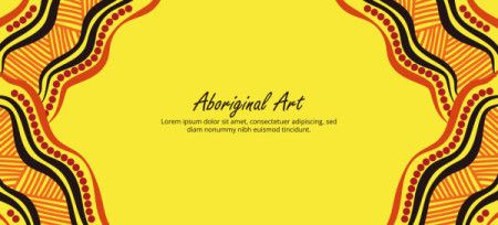 Vibrant Aboriginal Border Art