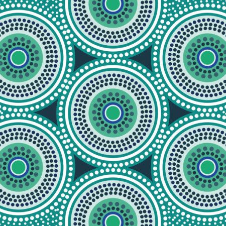 Concentric dotted circles pattern background