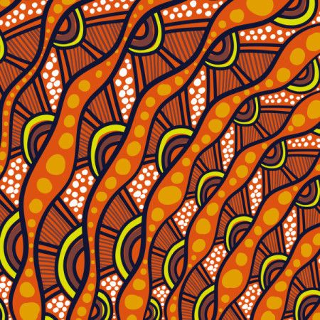 Flowing Tribal Wave Pattern