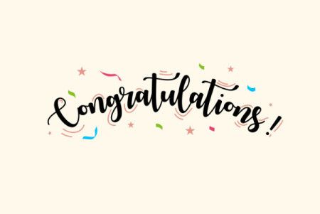Congratulations Celebration Typography