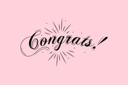 Congrats Celebration Typography