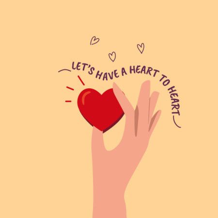 Heart-to-Heart Connection Illustration