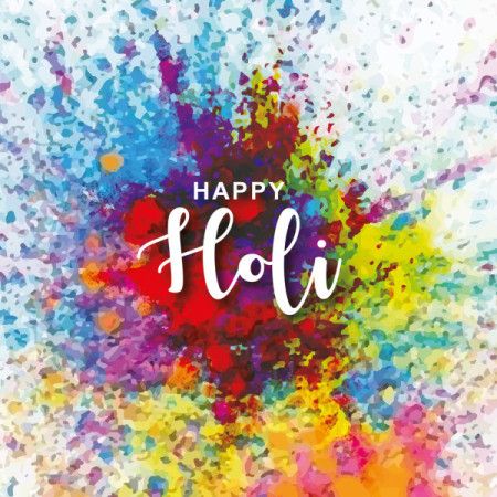 Happy Holi Color Burst Background