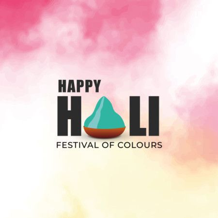 Happy Holi Festival of Colours Background